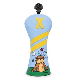 Golf Club Headcover for Driver Covers, Fairway Wood Covers, Hybrid Covers Gopher Style Premium Leather 3 Wood Headcover Set with Interchangeable No. Tags Golf Club Covers (for Hybrid(1pcs))