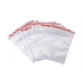 Grip Seal Resealable Plastic Bags Pack of 50 Zip Lock Storage Seal Plastic Bag (20 x 30 cm)