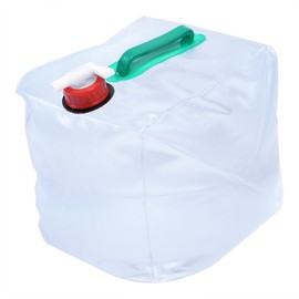 TopHomer Foldable Water Container, 10L Collapsible Water Tank, Transparent Water Reservoir with Spigot for Outdoor Camping, Hiking, Emergency Survival
