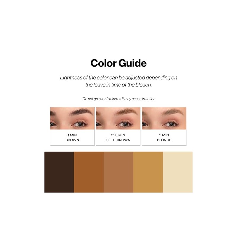 Kit Decoloración Cejas Solo Uso Entropy Makeup Aclaración Rápida Sencilla