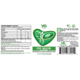 VitaGlobe FOS Prebiotic Gummy Vitamin, 60count