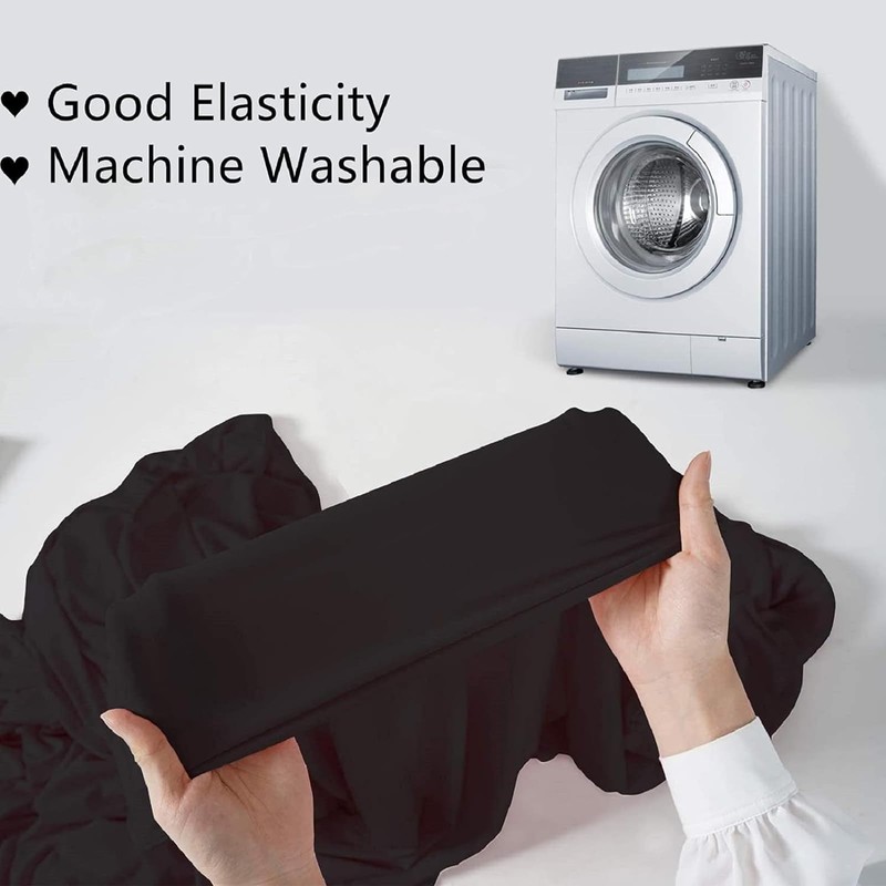 JIAHU Spandex Stretch Table Cover Cloth 5ft Foot Rectangular Fit