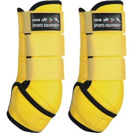 HKM Colour Softopren Protection boots Yellow/Black XL