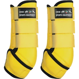 HKM Colour Softopren Protection boots Yellow/Black XL