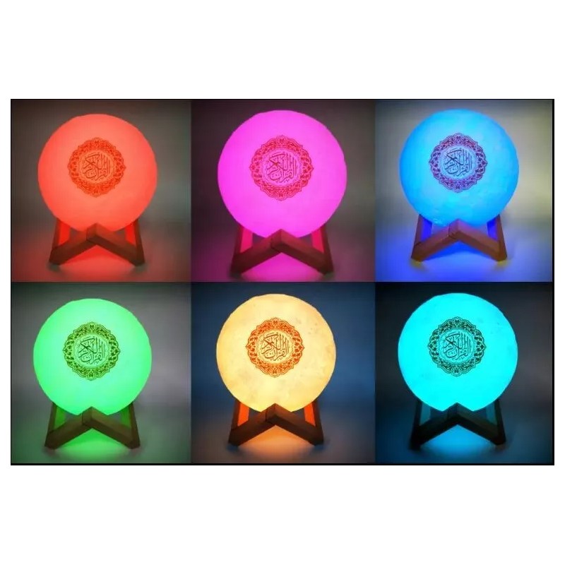 Moon Quran Speaker w/ Remote, includes 18 Reciters, 25 Translations,