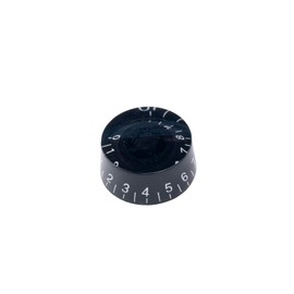 DIAO79NI USA LP Guitar Speed Knobs Fine 24-Spline Tone Volume Control Knobs for USA Les Paul CTS Pots Electric Guitar, Black/White (Set of 4)