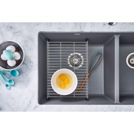 BLANCO 233542 Stainless Steel Floating Sink Grid (Precis 2.0, Cascade Super Single, 1-3/4 and Large Bowl) Accessory, Stainless