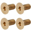 50Pcs Flat Hex Socket Screw Copper Countersunk Head Fastener Hardware
