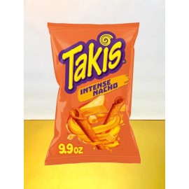 Takis New Exclusive Takis Intense Nacho Non-Spicy Cheese Cheddar Tortilla Chips 9oz
