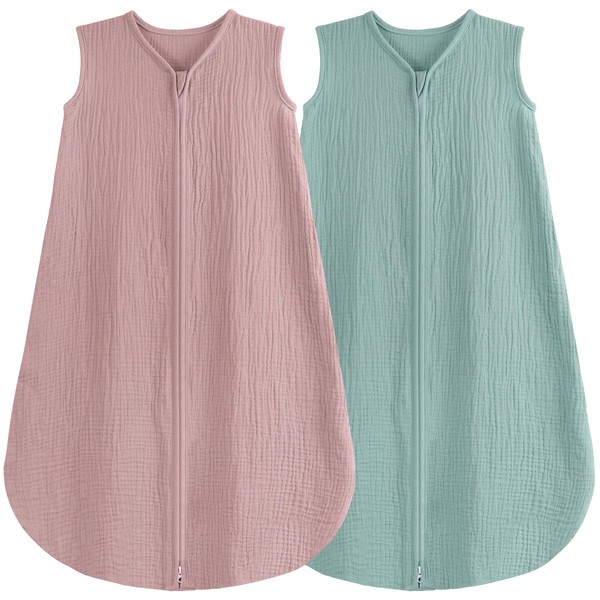 BSTOPPT 2 Pack Baby Sleep Sack 0-6 Months 100% Organic