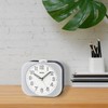 Seiko Kyoda II Non Ticking Bedroom Alarm Clock, 4 Inch,