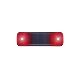 Kenhihi Emergency Strobe Light Strip, Ultra Mini Solar Warning Flash, Emergency Safety Warning LED Mini car Bicycle Motorcycle Strobe Light (red Light)