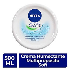 NIVEA Soft crema corporal & facial humectante de rápida absorción para una piel más suave y tersa sin sensación grasosa. Ideal para todo tipo de piel 