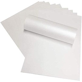 Frost White Pearlescent Shimmer A4 Double Sided Pearlescent 290gsm Card x 10 Sheets