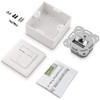 deleyCON 2x CAT6 Universal Network Sockets - 1x RJ45 Port