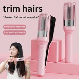 Hair Clipper, Hair Fork Trimmer, Charging Portable, Automatic Hair Trimming And Hairdressing Tool, Electric Hair Trimmer, Straightening Hair Straightening Rod Comfort Multicolor hair trimmer trimmers women trimmers women hair trimmer - Size: Purple Charg