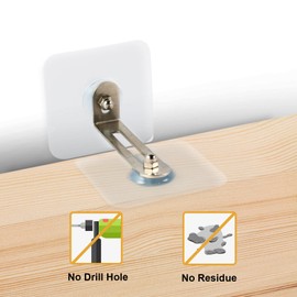 Adhesive Furniture Wall Anchors (10 Pairs), Vinkqiado Anti Tip Furniture Straps Kit for Baby Proofing, Secure Bookcase Dresser Shelf Cabinet to Wall for Child Safety