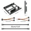 Dual 2.5 to 3.5 Inch HDD/SSD Hard Disk Mounting Bracket,