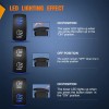 Nilight Rocker Switch High Low Beam Headlights Toggle On Off