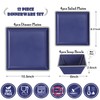 Square Melamine Dinnerware Sets， Durable Square Dinner Plates and Bowls