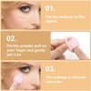 Pack of 5 Finger Powder Puffs, 2 Pieces Sponge Powder