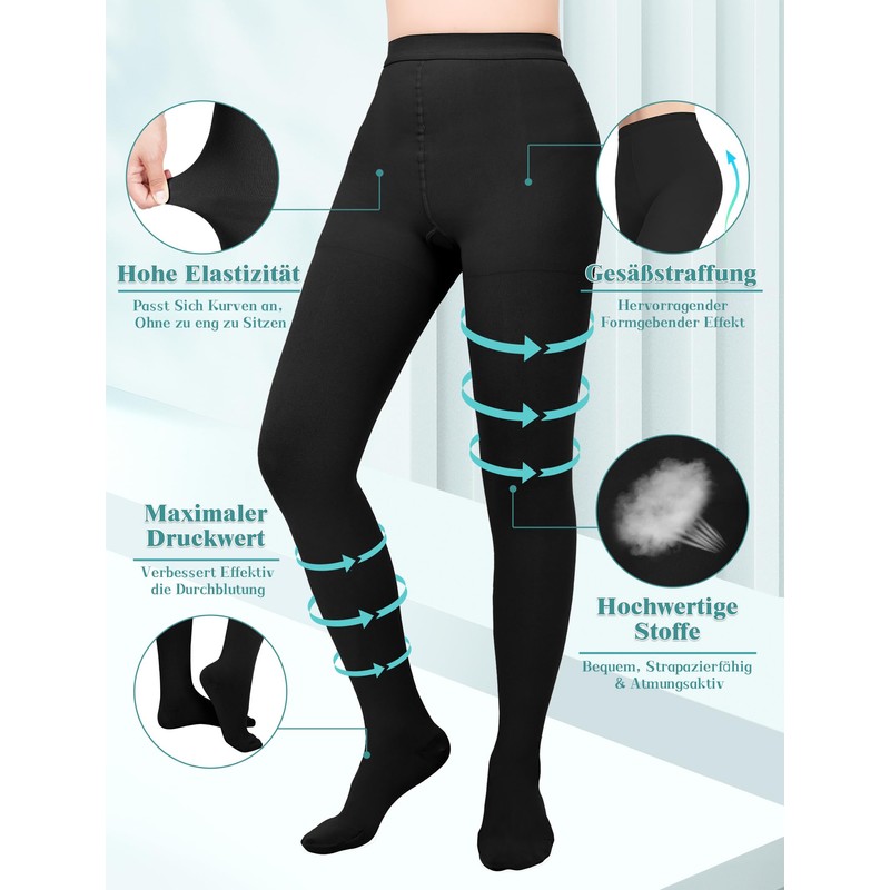 Evolyline 20-30 mmhg Medical Compression Stockings Women's Men's Leggings