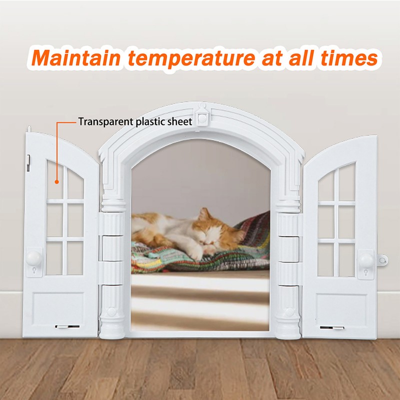 Cat Door Interior Door Secure Long Lasting Use Easy Install