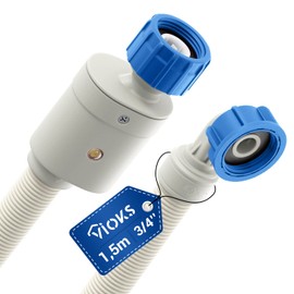 VIOKS Aquastop Washing Machine Hose 3/4 Inch Hose 1.5 m 25 °C - Inlet Hose Dishwasher / Aquastop Hose Washing Machine - Washing Machine Accessories & Dishwasher Accessories