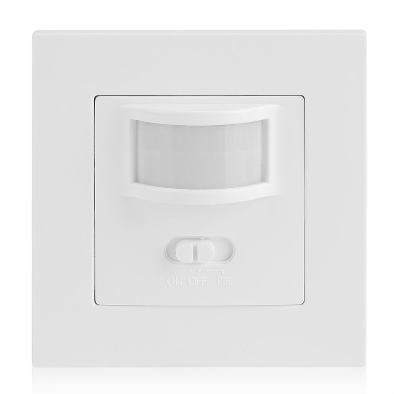 FOSA PIR Sensor Light Switch, Wall Mounted, Infrared Motion Sensor,