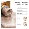 Bevimee Cat Eye Gel Nail Polish, Silver Glitter Magnetic Gel