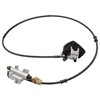 Hydraulic Rear Brake Caliper Cylinder w/Pad for Go Kart Drift