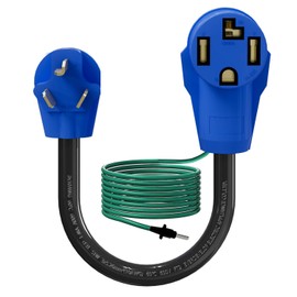 FROSTYRIDER 1.5 FT Dryer Plug Adapter 4 Prong to 3 Prong,4P Newer Dryer to 3P Older House,NEMA 10-30P to 14-30R Dryer Adapter Cord,220V 30 Amp,With green ground wire,ETL Listed