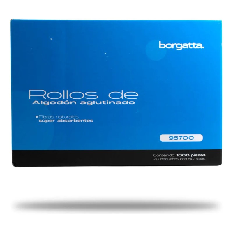 Rollo De Algodon Dental Absorbente Borgatta Caja 1000 Pzs