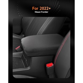 CDEFG for Nissan Frontier 2022-2025 Center Console Cover Armrest Box Cover for Frontier (S, SV, SL, Pro-X, Pro-4X) 2022 2023 2024 2025 Accessories Console Arm Rest Protector