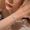 Dochais Women's Tennis Bracelet, Silver, Cubic Zirconia, Diamond Bracelet, Women's