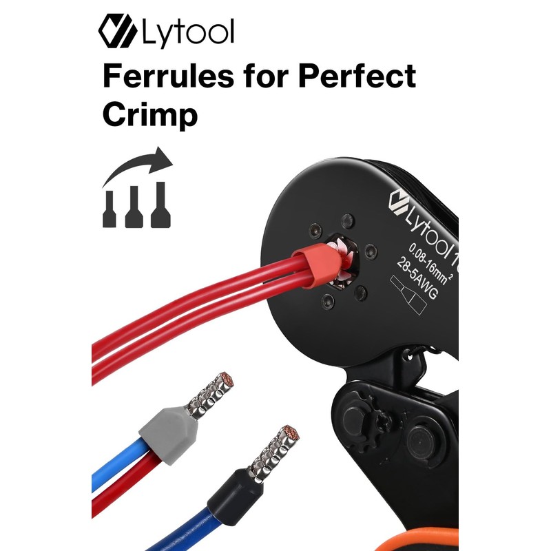 Lytool Wire-Ferrule Kit 1200pcs:Ferrule-Connectors, Double Ferrules Terminal Set, Insulated Ferrule