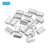PATIKIL 1/8" / 3 mm Aluminum Crimping Loop Sleeves, 20Pcs