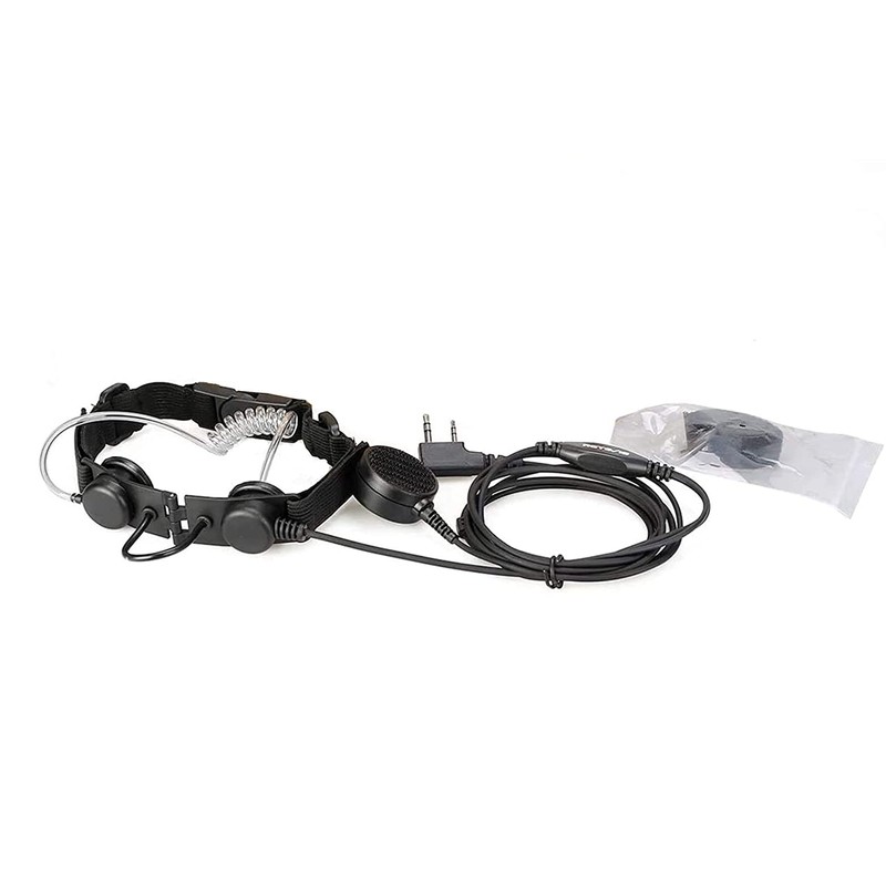 Retevis Throat Mic, 2 Pin Throat Control Laryngeal Headset with