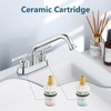 Aolemi Utility Sink Faucet 4 Inch Centerset, Laundry Sink Faucets