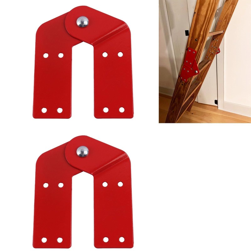 2Pcs Attic Ladder Hinge Pull Down Attic Stair Parts Replacement