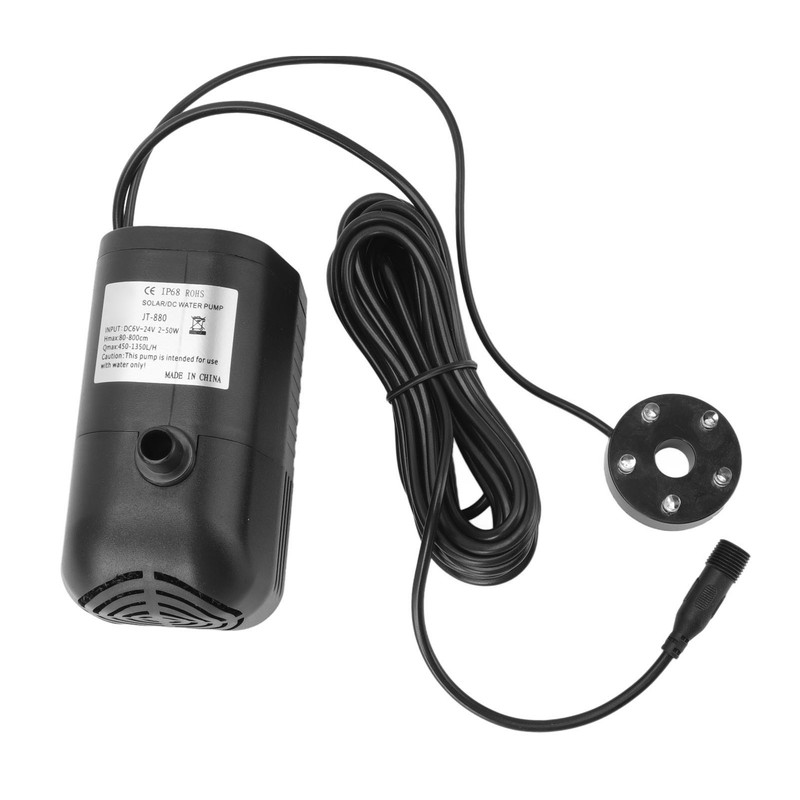 Solar Water Pump ABS Submersible Decorative Fountain Brushless Pump with