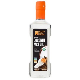 BetterBody Foods Aceite orgánico de coco 100% MCT – apto para Keto-Friendly – C8 y C10 – sin gluten – 16 oz