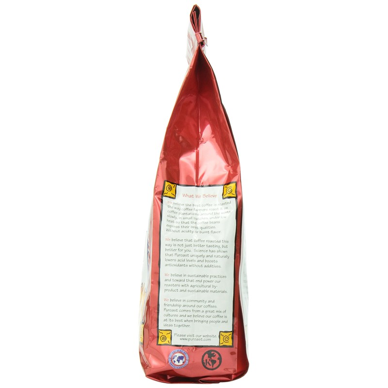 Puroast Low Acid Ground Coffee, Lost Art Blend, High Antioxidant,