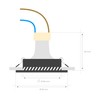 Ledvion Smart Seville LED Recessed Spotlight, Stainless Steel, Slim WiFi,