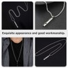 USHOBE Whistle Pendant Necklace Alloy Outdoor Emergency Whistle Emergency Survival
