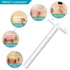 6" and 12" Acrylic Clear T Angle Ruler 3 Pack