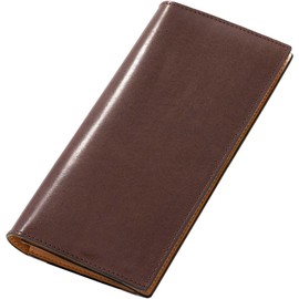 Dom Teporna Men's Long Wallet, Genuine Leather, Italian Leather, Thin, Slim, YKK Excella, Zipper, Gusset, Coin Purse, Card Slot, Oil Leather, antiquebrown