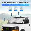 KUST Windshield Sun Shade for 1996-2024 GMC Savana Van Accessories,