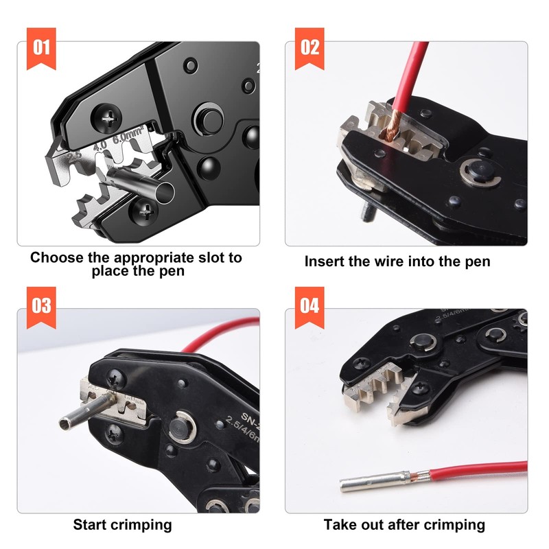 Preciva Solar Crimping Pliers for 2.5/4.0/6.0 mm² Solar Panel PV
