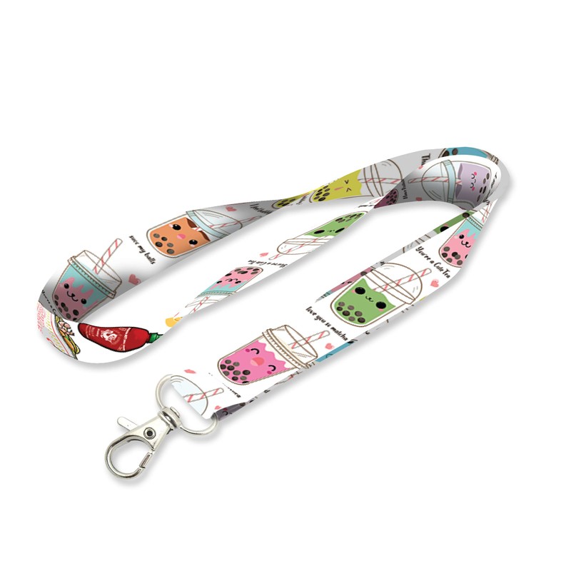 Boba Pearl Milk Tea Puns Premium Lanyard